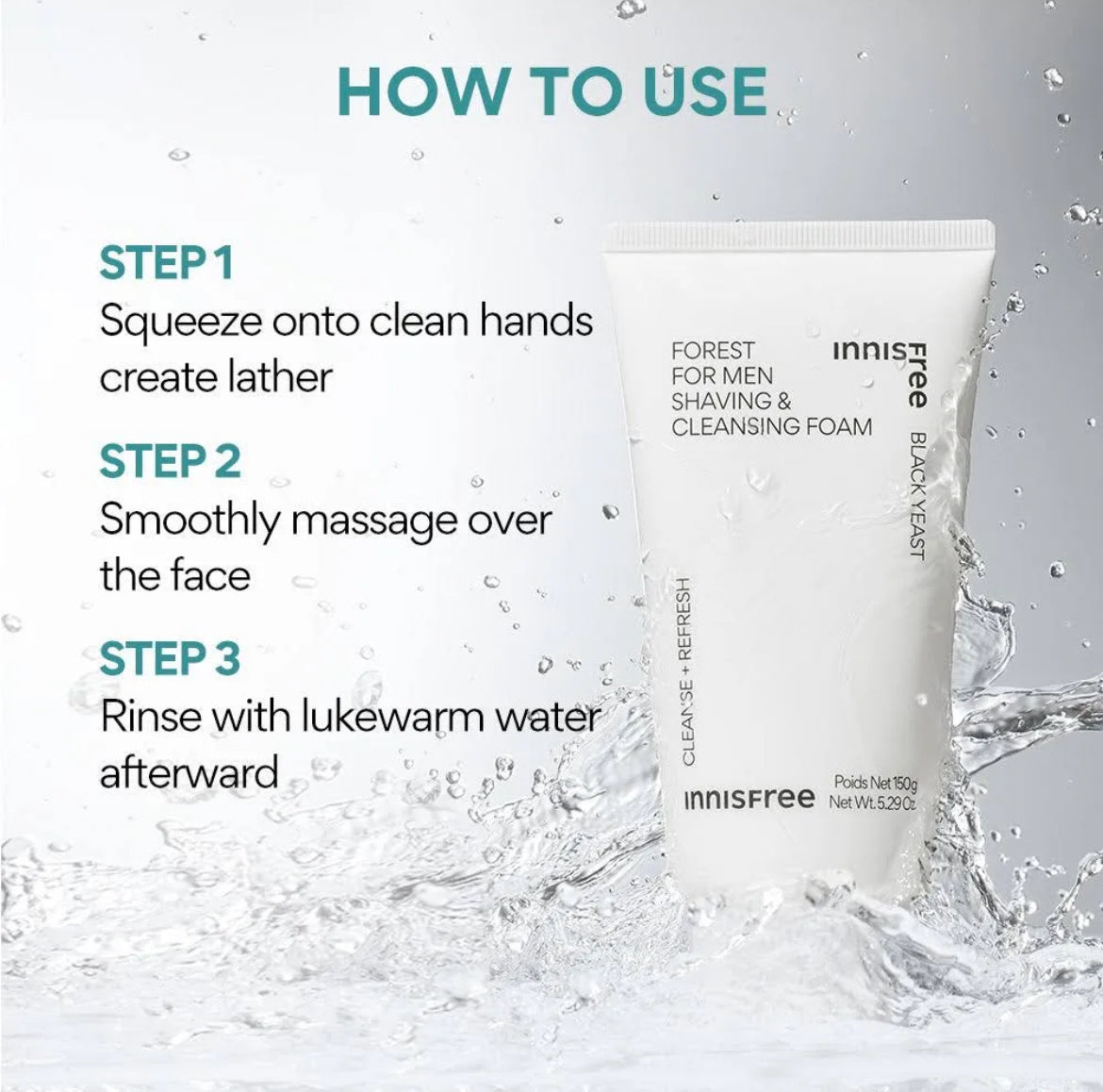 Innisfree Forest For Men Shaving & Cleansing Foam 150g