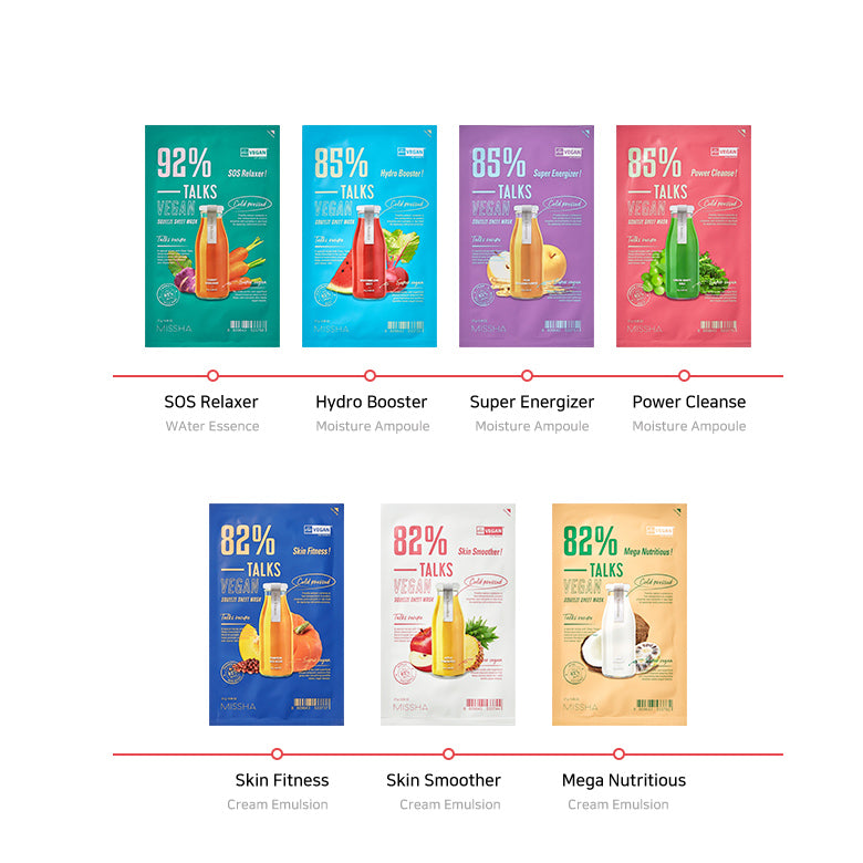 MISSHA - Talks Vegan Squeeze Sheet Mask - Skin Fitness