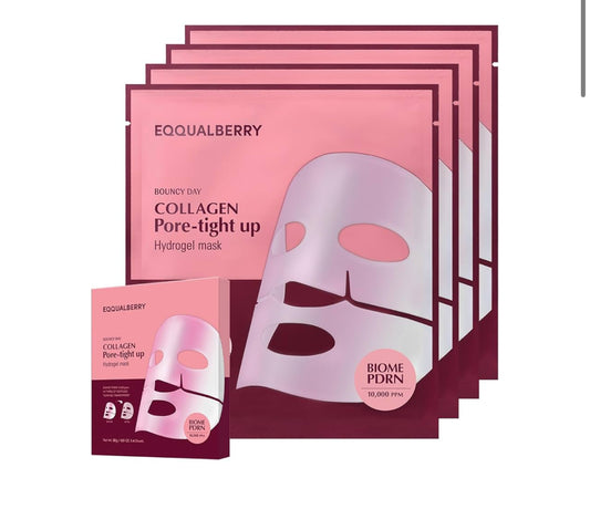 Eqqualberry - Collagen Pore-Tight up Hydrogel Mask 4 sheet masks