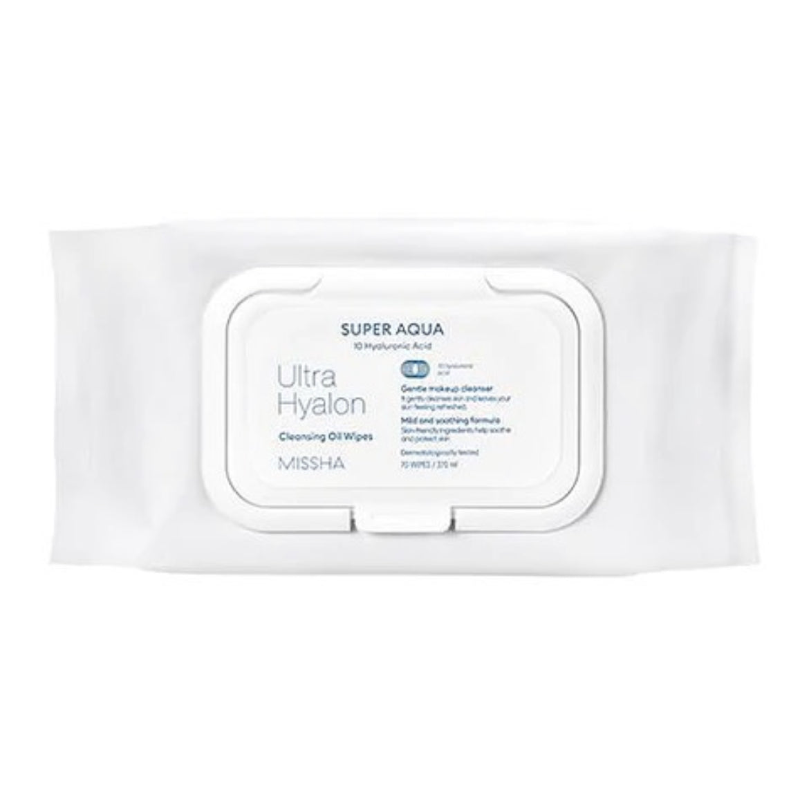 Toallitas limpiadoras con aceite MISSHA Super Aqua Ultra Hyalron (30 hojas)