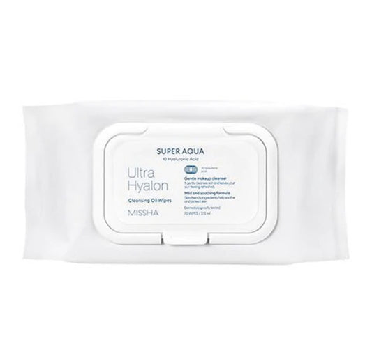 Toallitas limpiadoras con aceite MISSHA Super Aqua Ultra Hyalron (30 hojas)