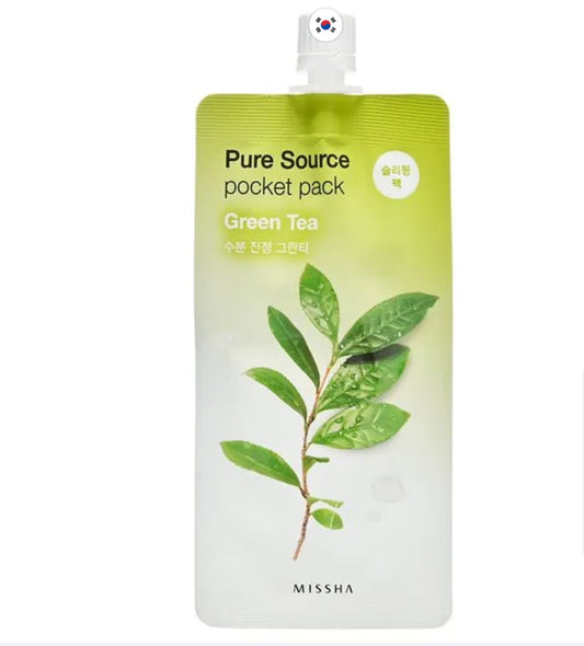 [Missha] - Pure Source Pocket Pack - Green Tea Sleeping Mask