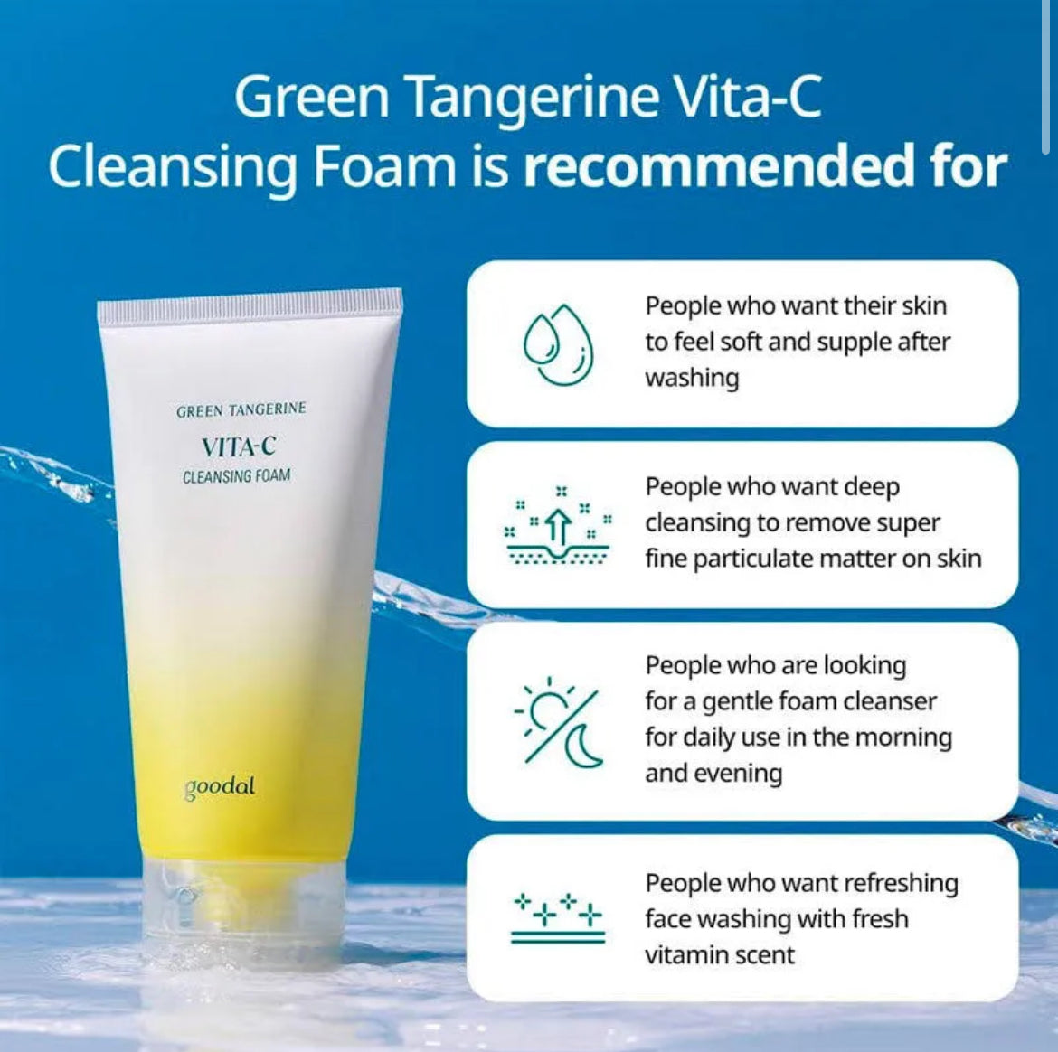 Goodal - Green Tangerine Vita C Cleansing Foam