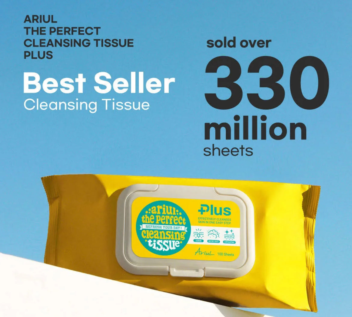 [Ariul] The Perfect Cleansing Tissue Plus - Vegan (100 wipes)