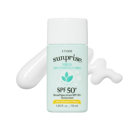 [ETUDE] Sunprise Mild Airy Finish Sun Milk SPF50+ / PA++++