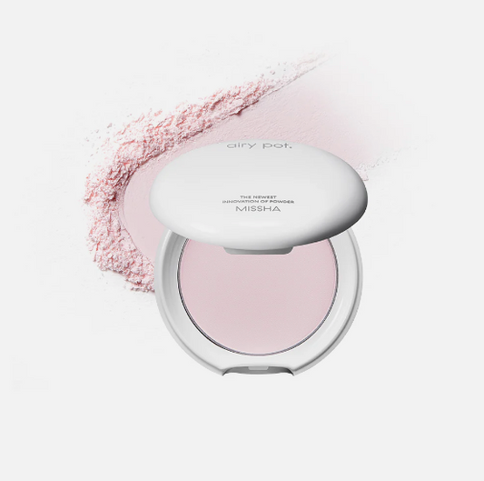 Maceta Airy Pact de Missha, color rosa