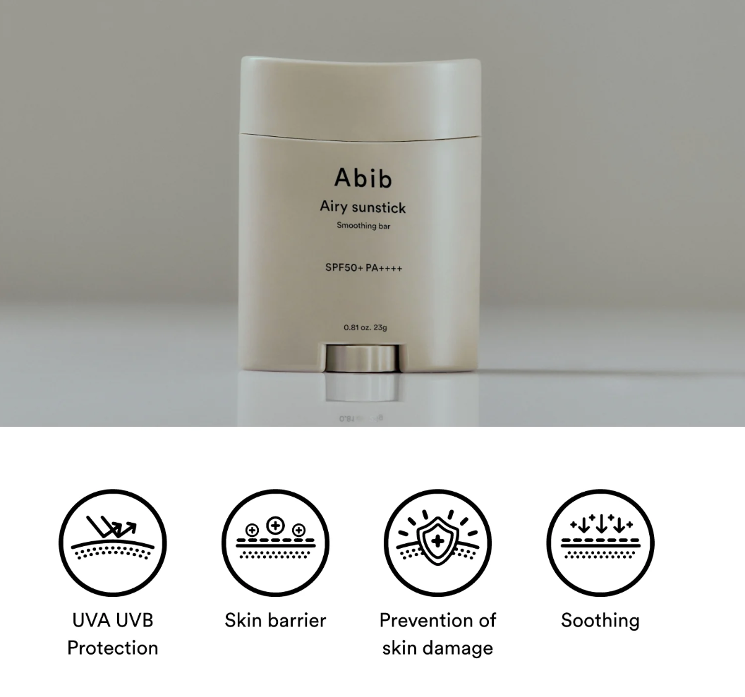 [Abib] AIRY SUNSTICK SMOOTHING BAR SPF50+ PA++++ 23G