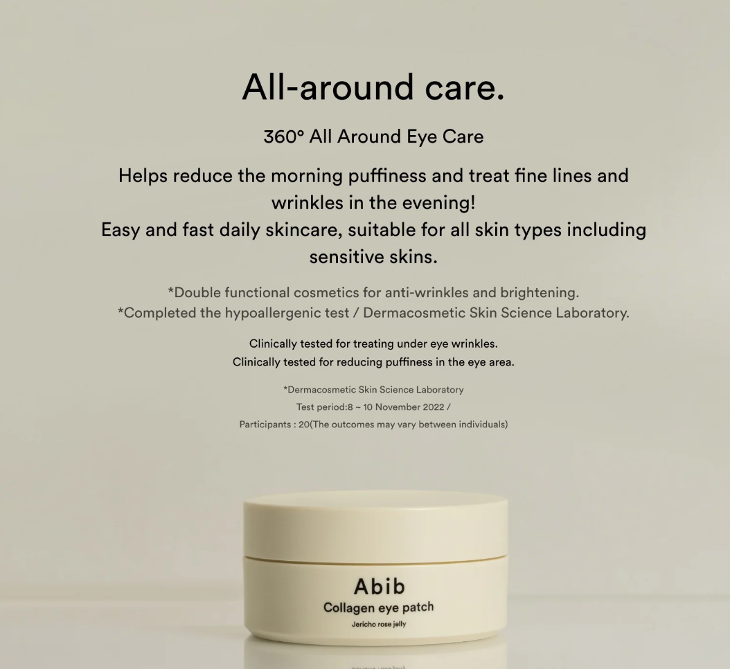 [Abib]  COLLAGEN EYE PATCH JERICHO ROSE JELLY (60EA)90G