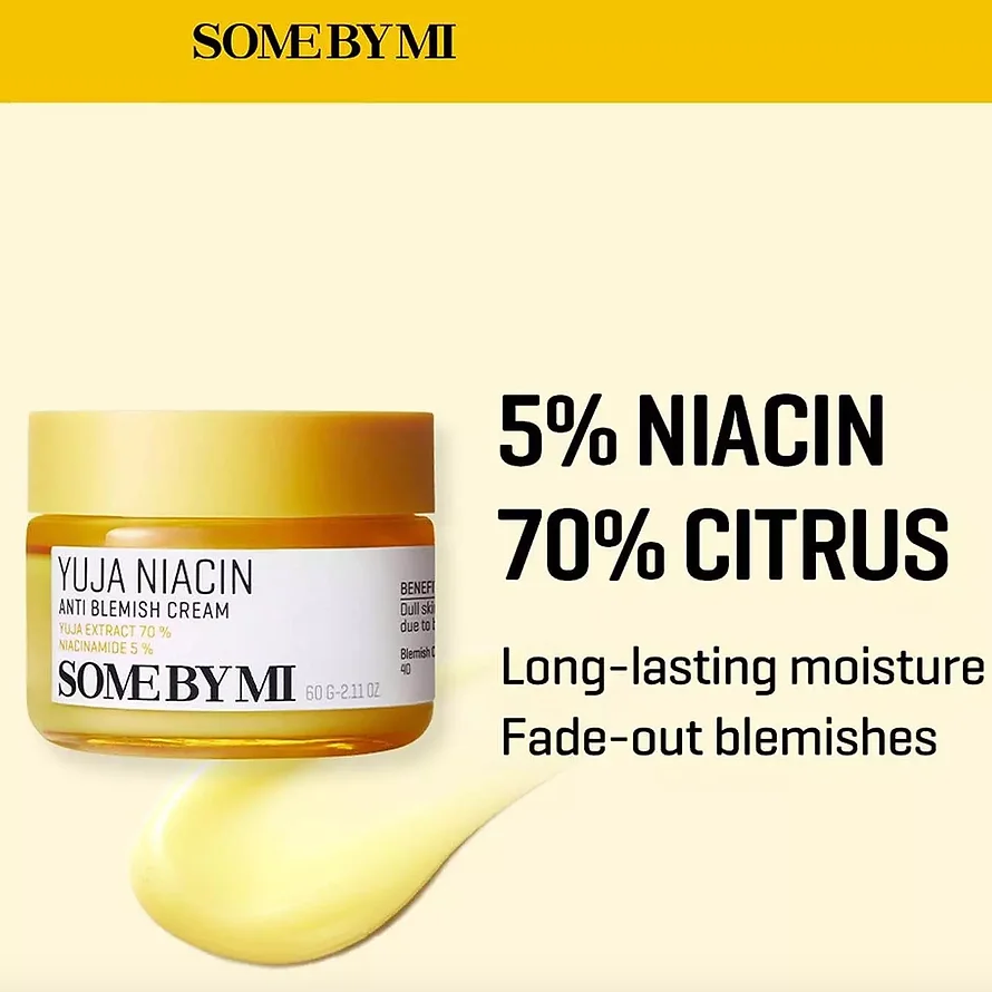 [SOME BY MI]  YUJA NIACIN ANTI-BLEMISH CREAM 60G