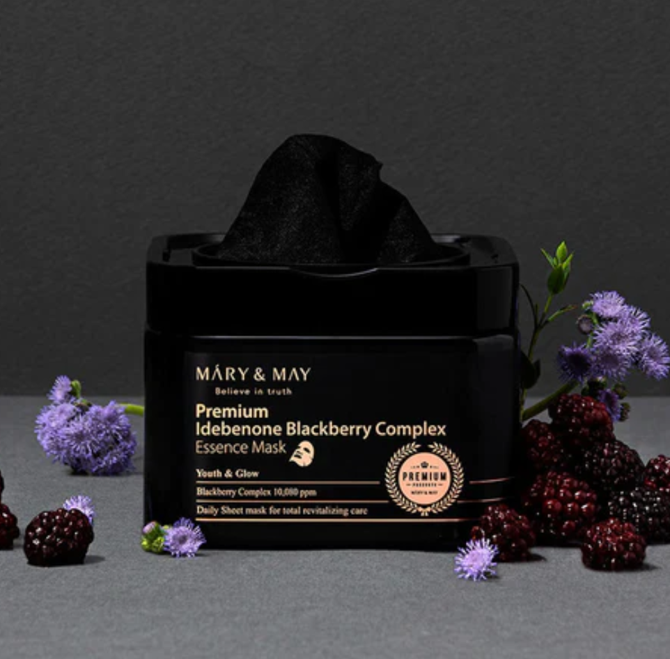 Mary&May Premium Idebenone Blackberry Complex Ampoule Mask 20EA/250g