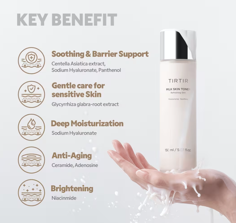 TIRTIR MILK SKIN TONER (Refreshing Skin)150 ml