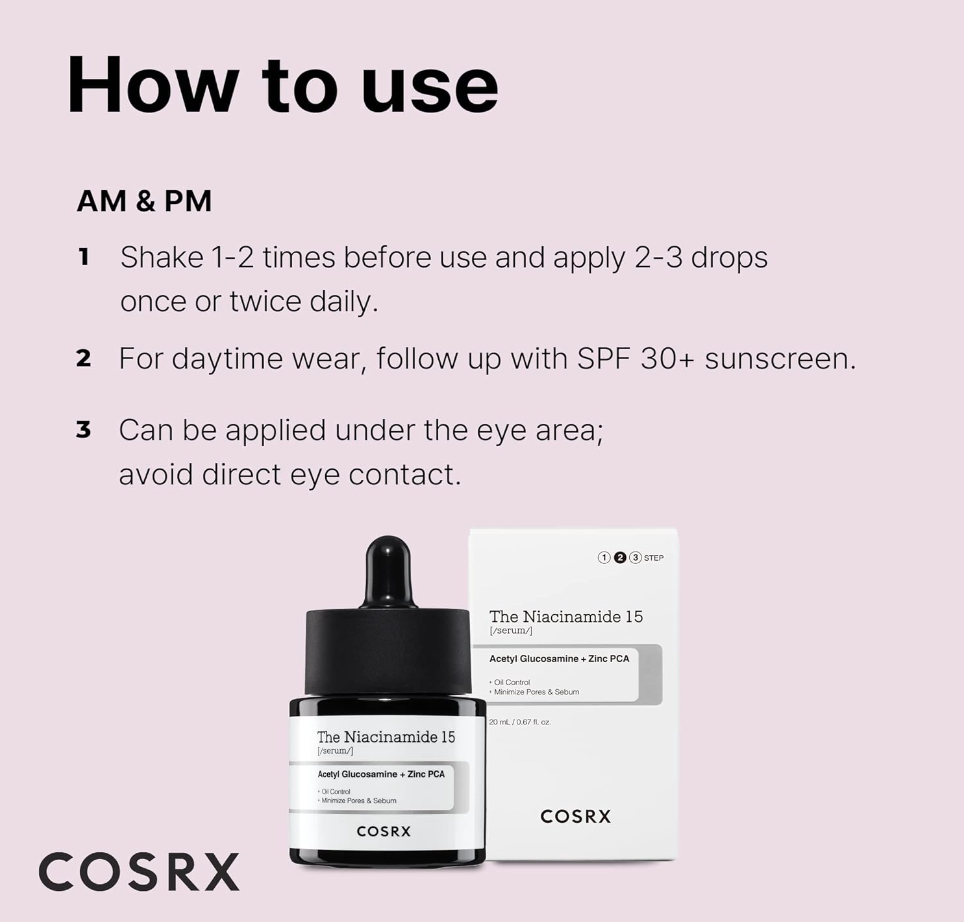 [COSRX]  THE NIACINAMIDE 15 SERUM 20ML